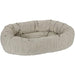 Bowsers Donut Dog Bed - Diamond Collection Augusta Ticking