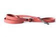 Eurodog Collars Soft Leather Sport Style Dog Leash Coral Very Soft Leather