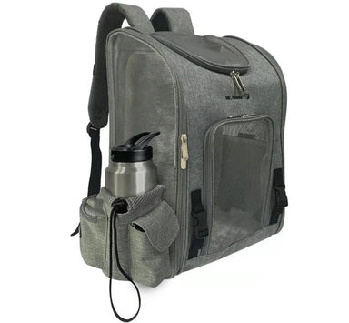 Mr. Peanut's Aspen Series Airline Capable Backpack Pet Carrier Platinum Grey