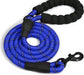 My Doggy Tales Braided Rope Dog Leash Navy Blue