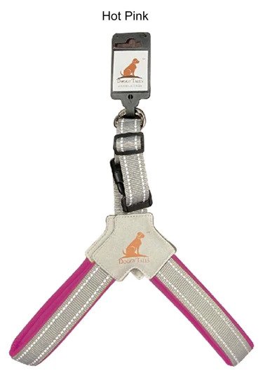 My Doggy Tales Step In V Harness Hot Pink
