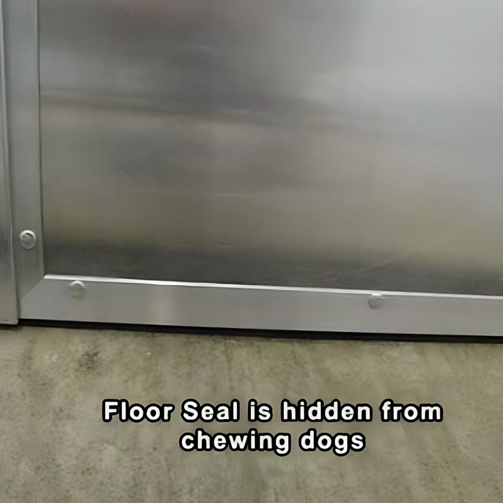 Security Boss Kennel Clad Insulated Guillotine Doggy Door With Hidden Floor Seal