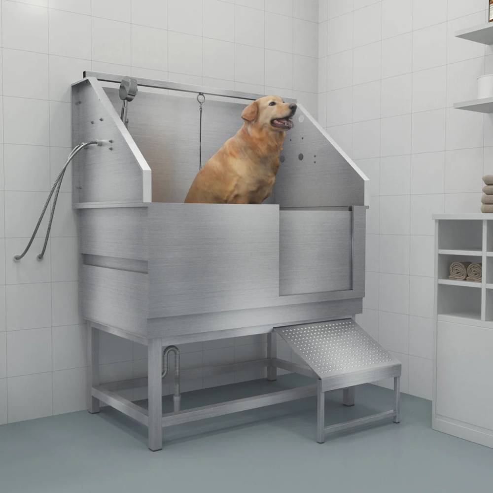 Shelandy Stainless Steel Professional Pet Wash Station Dog Bathtub