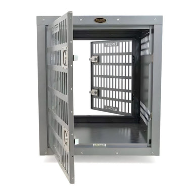 Zinger Professional Dog Aluminum Cage Dog Crate Front Back Entry