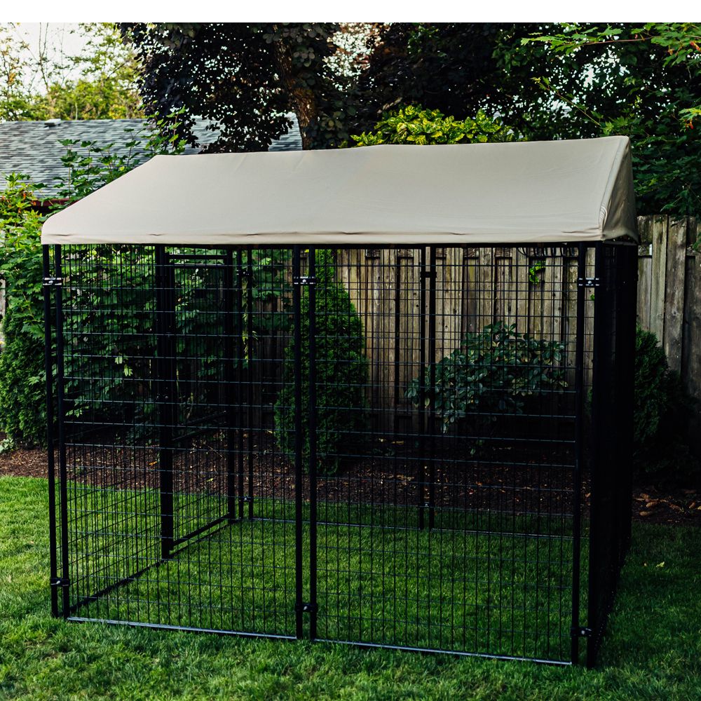 Lucky Dog® Stay Series™ Heavy Duty Wear Resistant Dog Kennel Executive UPF Protection