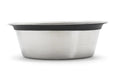 Pets Stop Food Safe Stainless Steel Dog Bowl with Rubber Rim 1 Bowl