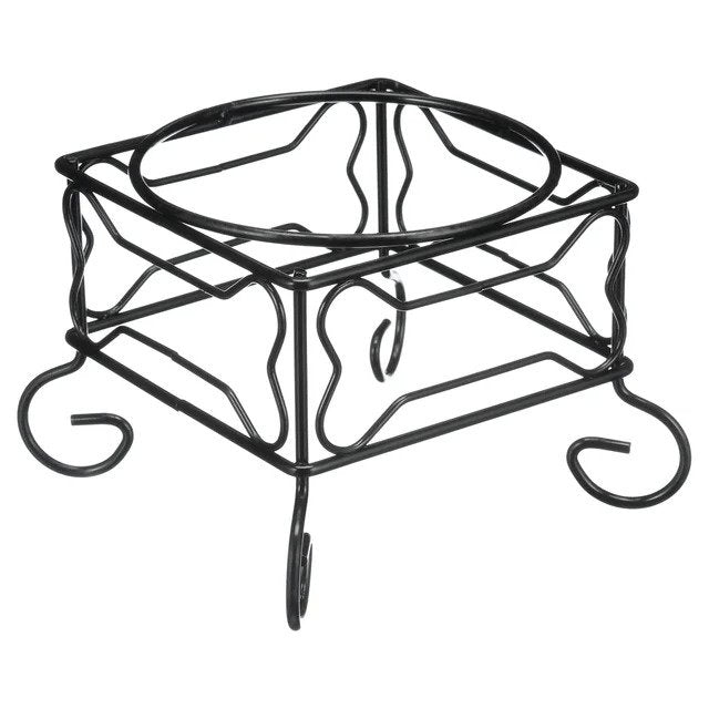 YML Wrought Iron Stand with Single Stainless Steel Feeder Bowl