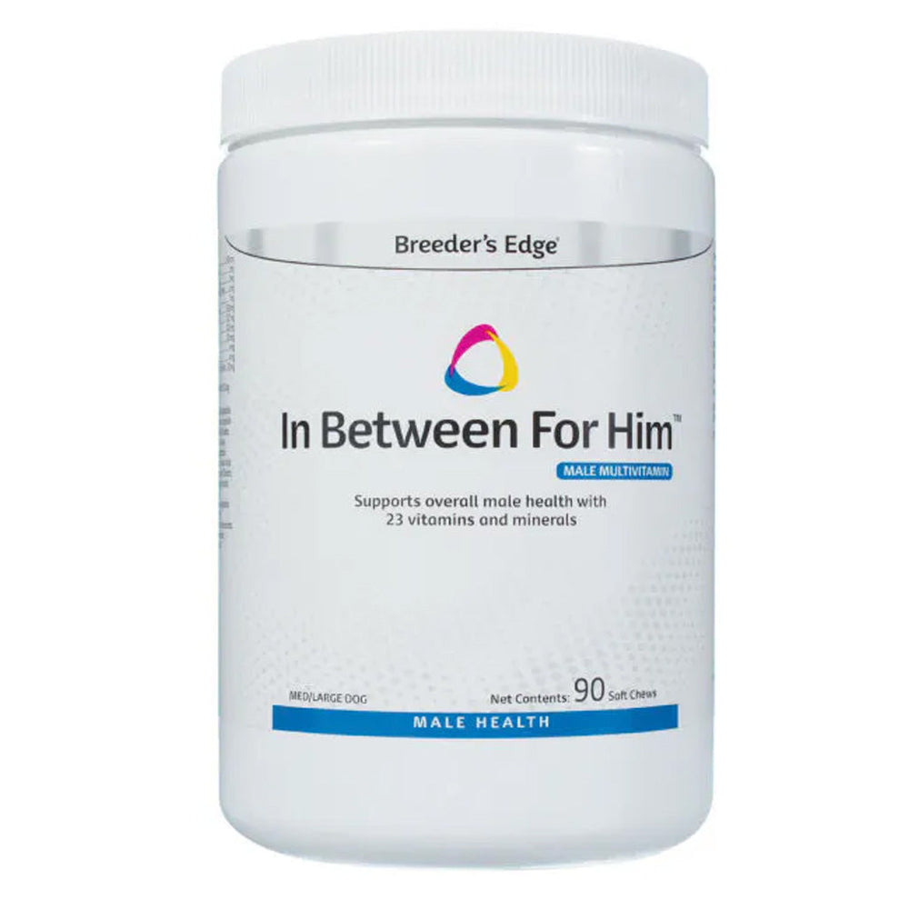 Breeder's Edge In Between For Him- Male Multivitamin For Medium & Large Dogs