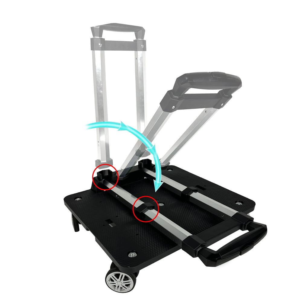 Mr. Peanut's Pet Carrier/Luggage Bag Spinner Wheelbase Luggage Cart