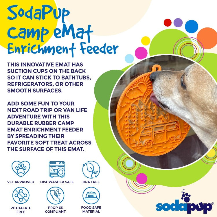 Camp eMat Enrichment Lick Mat With Suction Cups