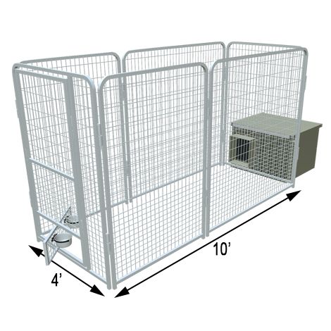 Basic K9 Condo PRO Dog Kennel & Cube Dog House