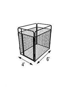 K9 Kennel Store Basic 7 Foot Tall Powder Coated Wire Kennel