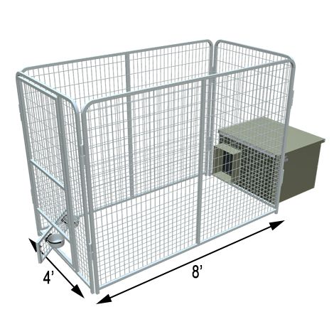 Basic K9 Condo PRO Dog Kennel & Cube Dog House