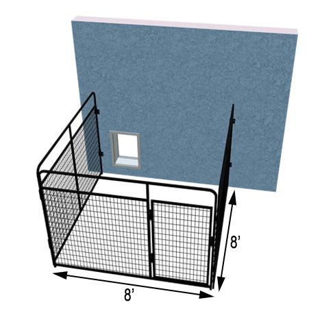 K9 Kennel Store Three Sided Basic PRO Dog Kennel