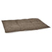 A flat, foldable brown Mocha Bowsers Urban Home & Travel Mat is displayed alone, showing its soft texture and segmented padding