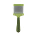 A close-up of the Safari Dog Flexible Slicker Brush - Medium by Coastal Pet Products shows its dense metal bristles on a rectangular head