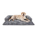 A happy Labrador is lounging on the Paw PupProtector™ Waterproof Couch Lounger - Charcoal Grey