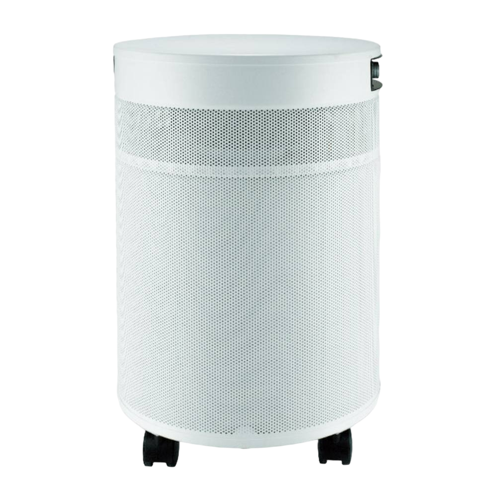 Airpura C600 - Chemical and Gas Abatement Air Purifier in white, highlighting its smooth, cylindrical design