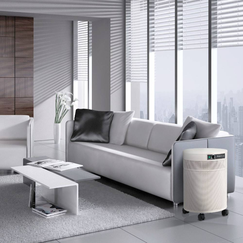 Airpura H714 - Allergy and Asthma Relief Air Purifier is positioned stylishly in a modern living room