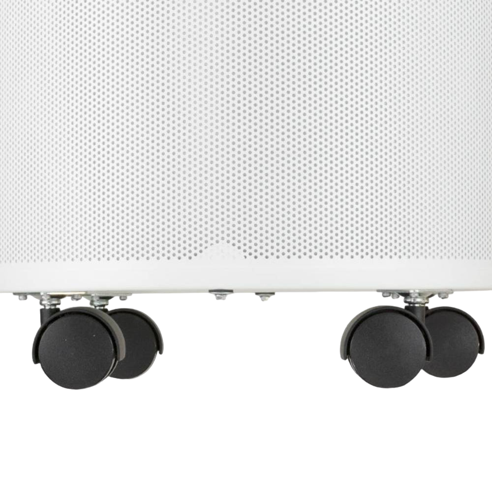 Airpura R600 - The Everyday Clean Air Purifier features sturdy black caster wheels at its base for easy mobility