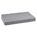 Allumina Bowsers Isotonic Memory Foam Mattress in gray fabric with thick orthopedic cushioning and white piped edges for stylish pet comfor