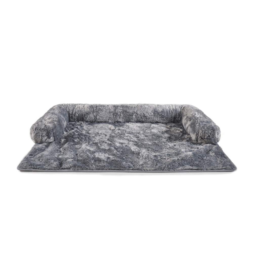 An image of the Paw PupProtector™ Waterproof Couch Lounger - Charcoal Grey without any pets, showing its plush and spacious design