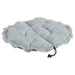 Arctica Bowsers Buttercup Dog Bed features a textured icy blue fabric with plush cushioning in a flat lounging design