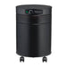 A sleek, black cylindrical air purifier labeled Airpura H714 - Allergy and Asthma Relief Air Purifier