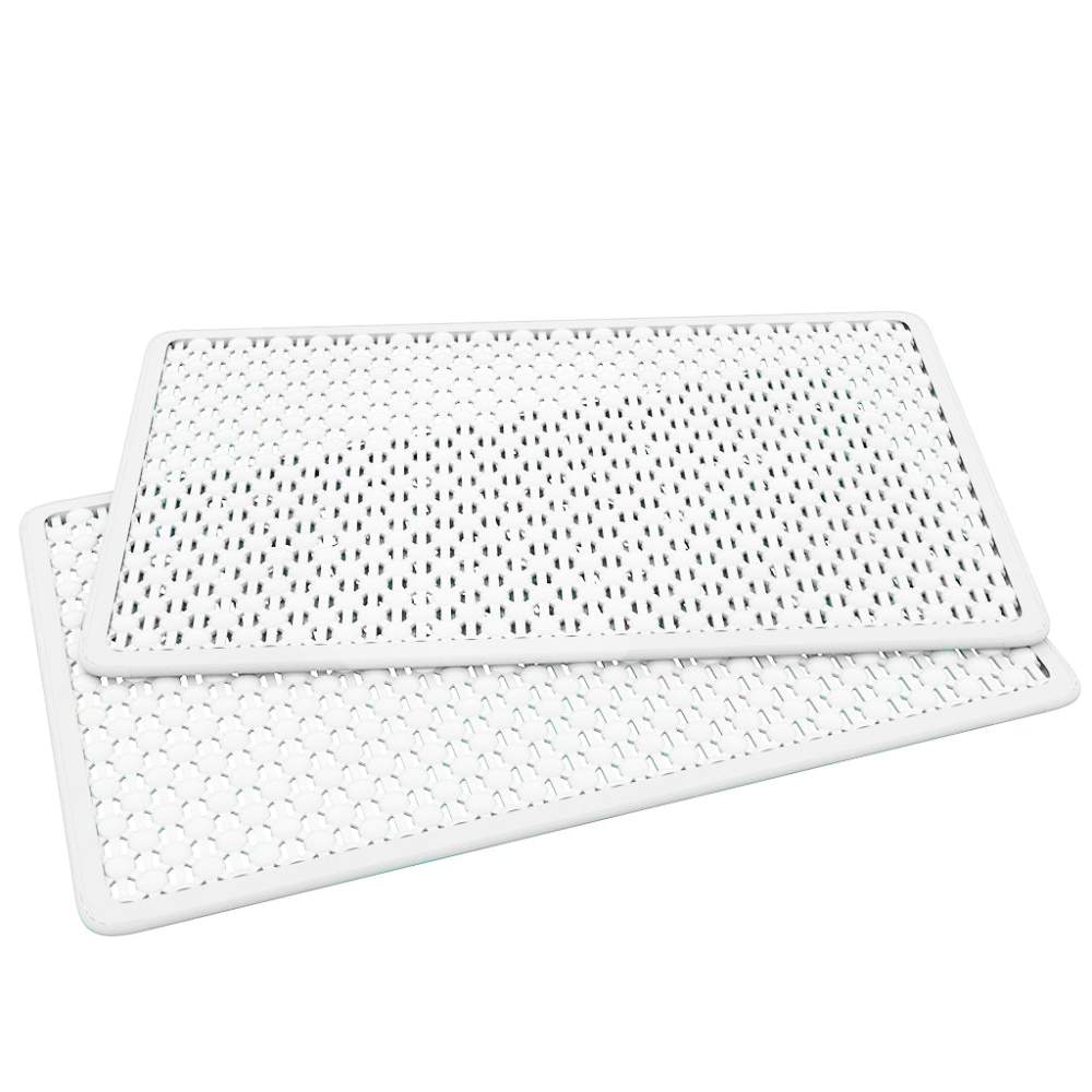 A white WetMutt Wet Mat 34 x 22 with a textured, perforated surface