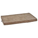 Bark Bowsers Moderno & Fresco Dog Crate Mat in warm brown has a soft plush surface and slim padding for cozy pet crate use
