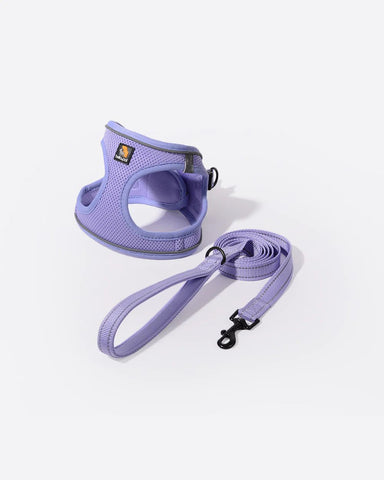 Bella & Pal OxyMesh Velcro Step-in Harness and Leash Set Lavender