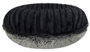Bessie and Barnie Bagel Dog Bed Midnight Frost and Black Puma