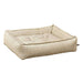 Birch Bowsers Sterling Lounge Dog Bed in light beige has supportive bolstered edges and a soft padded base