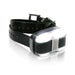 Black Dogtra EDGE Additional Receiver Dog Collar with a sleek silver receiver box sits coiled, showing its sturdy buckle and smooth finish