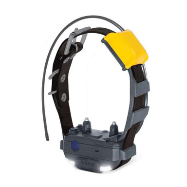 Black Dogtra Pathfinder2 Mini Additional Receiver with a compact unit, visible contact points, and front LED lights