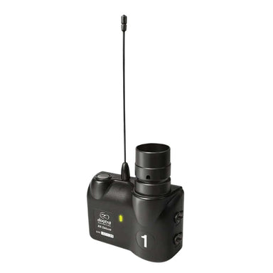 Black Dogtra RR Deluxe Extra Receiver with a tall antenna, side buttons, a green indicator light, and a round top attachment is shown on a plain white background