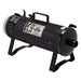 Black K-9 II Dog Dryer shows the rear air outlet and sturdy metal body designed for high-powered pet drying