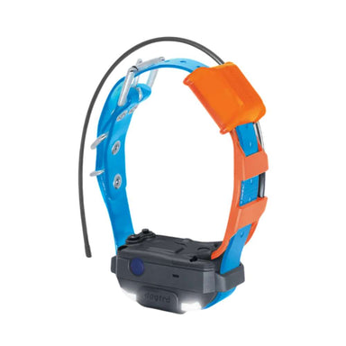 Blue Dogtra Pathfinder2 Mini TRX Additional Receiver collar is displayed, showing its adjustable strap and attached tracking unit