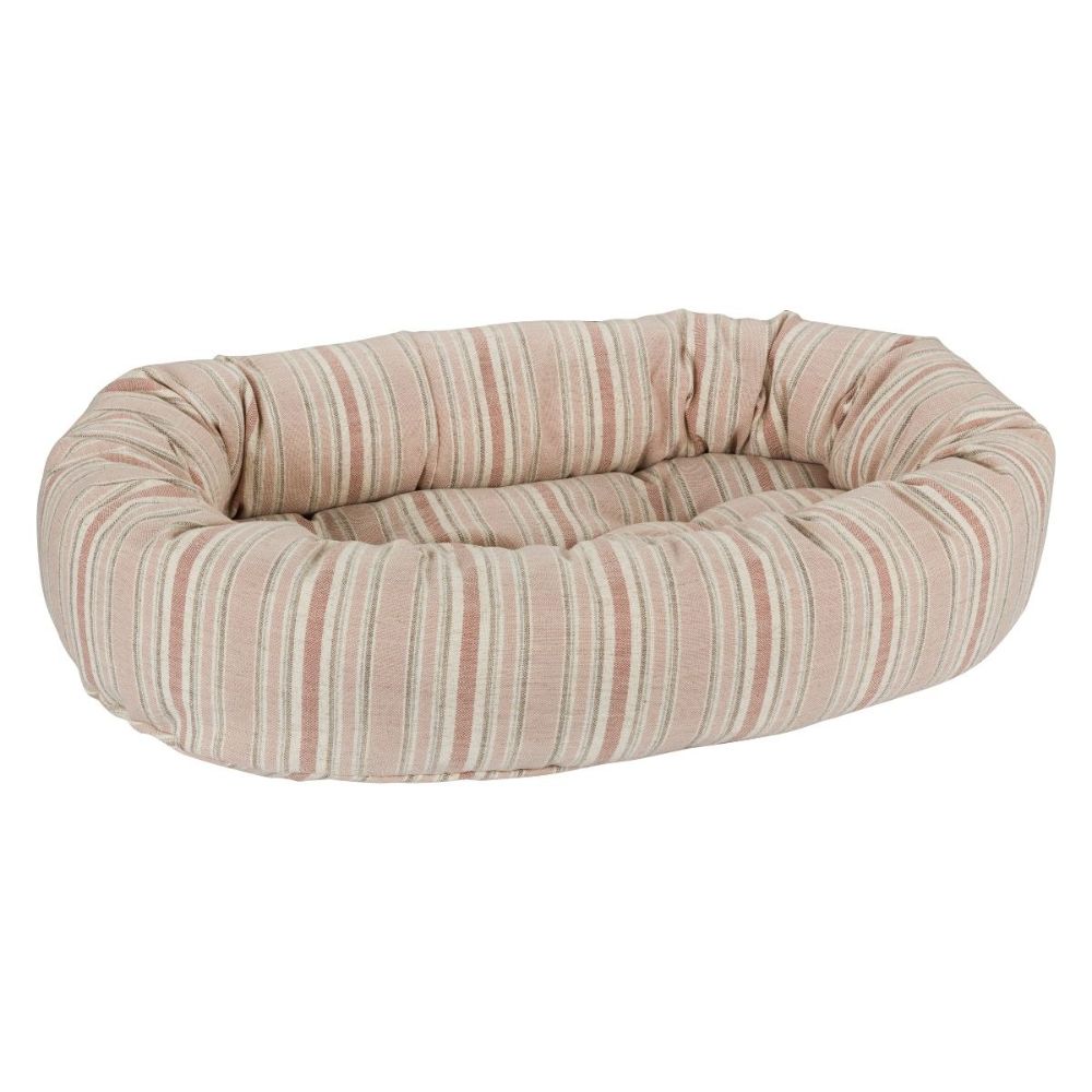 Bowsers Donut Dog Bed - Diamond Collection Saniberl Stripe
