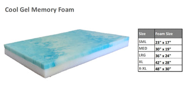 Bowsers The Foam Insert Memory Foam Mattress Size Chart