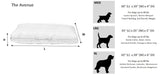 Bowsers The Avenue Dog Bed Size Chart