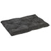 Bowsers Tufted Cushion Dog Bed - Diamond Collection Pewter Bones