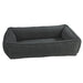 Bowsers Urban Lounger Dog Bed - Couture Collection Grey Sheepskin