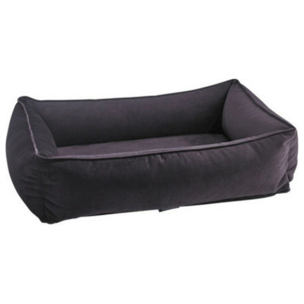 Bowsers Urban Lounger Dog Bed - Platinum Collection Aubergine