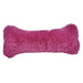 Cherry Blossom Bowsers Bumper Bone Pillow bright pink fluffy dog toy with a soft plush bone design
