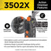 Close-up of Dogtra 3502X Dual System 1.5 Mile 2 Dog Remote Trainer Expandable shows the stimulation lock, antenna hinge, and quick-adjust dial