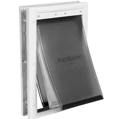 Close-up of the PetSafe Extreme Weather Pet Door, showcasing its flap and durable, insulated frame