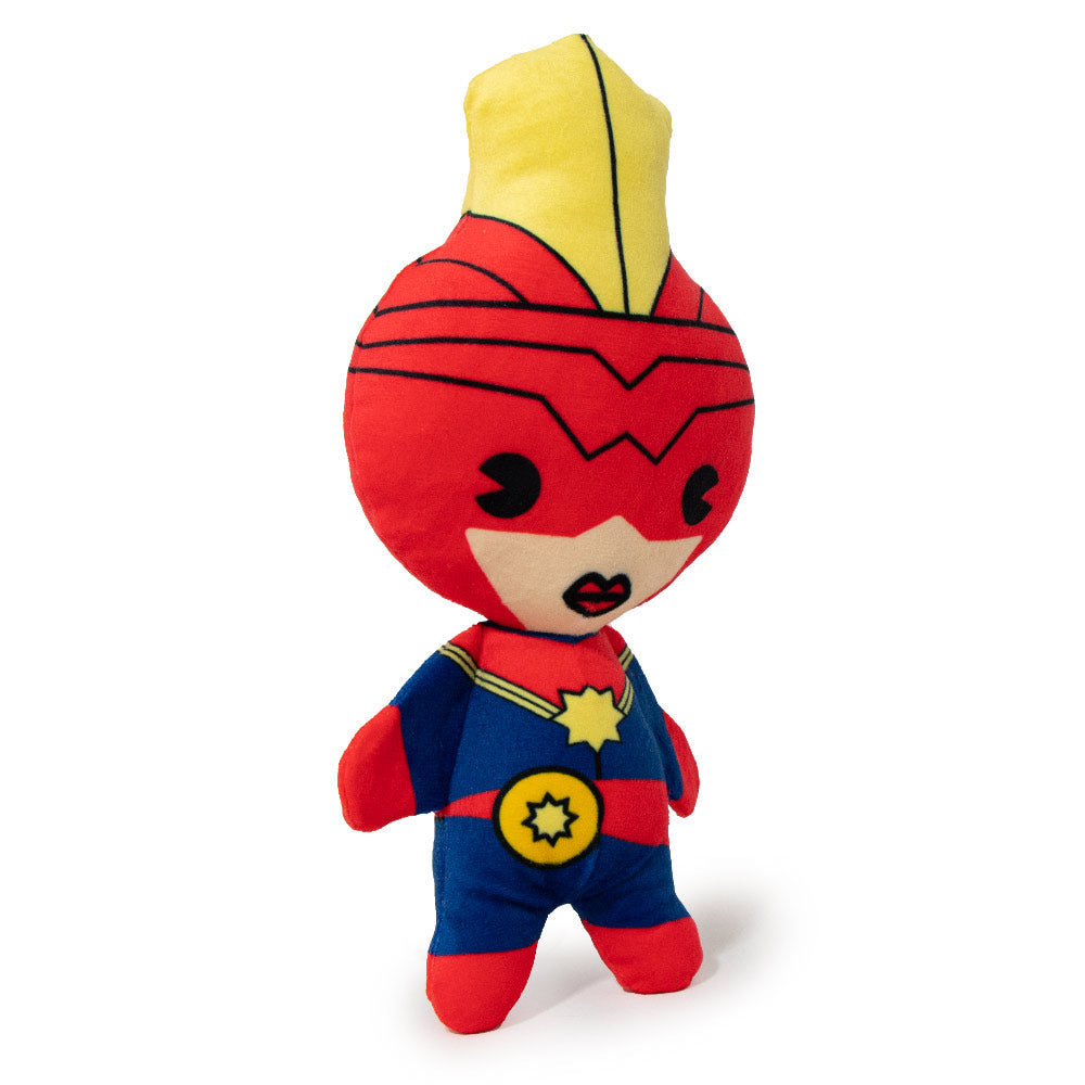 Dog Toy Squeaky Plush - Kawaii Captain Marvel Standing Pose
