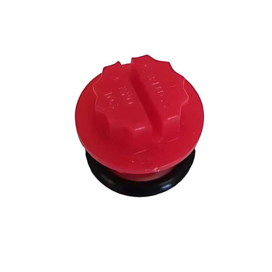 Dakota 283 Replacement Dash Series Drain Plug viewed from the top, with its two raised grip sections clearly visible