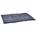 Deep blue, plush Stormberry Bowsers Urban Home & Travel Mat is shown laid flat, emphasizing its thick, cushioned surface for pet comfort